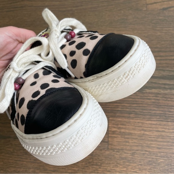 Dolfie Platform Sneakers Handmade Leather Dalmatian print EU 38 - Picture 9 of 14